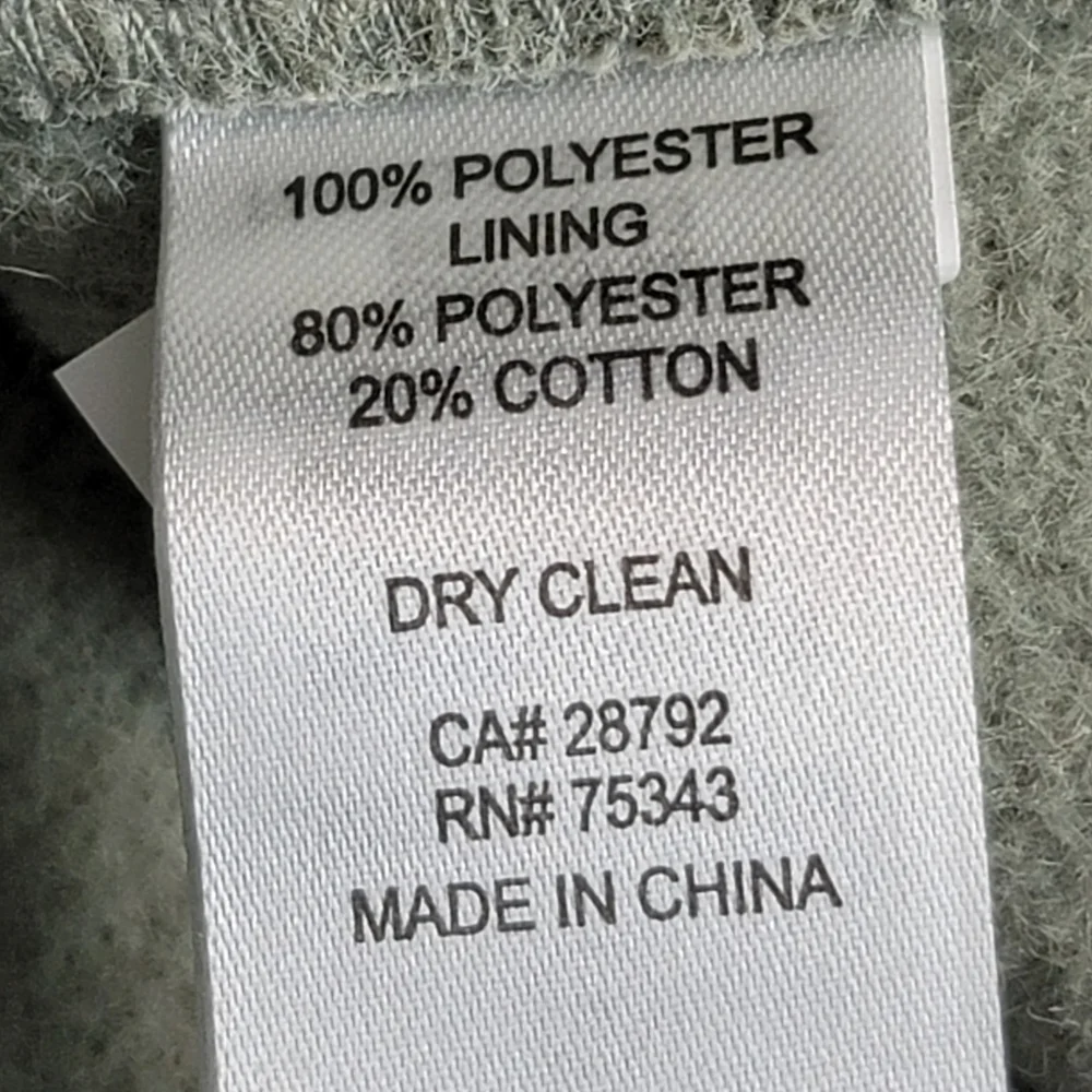 Antrophologie Fleece jacket size L Boxi Shacket sage green color - Picture 10 of 13